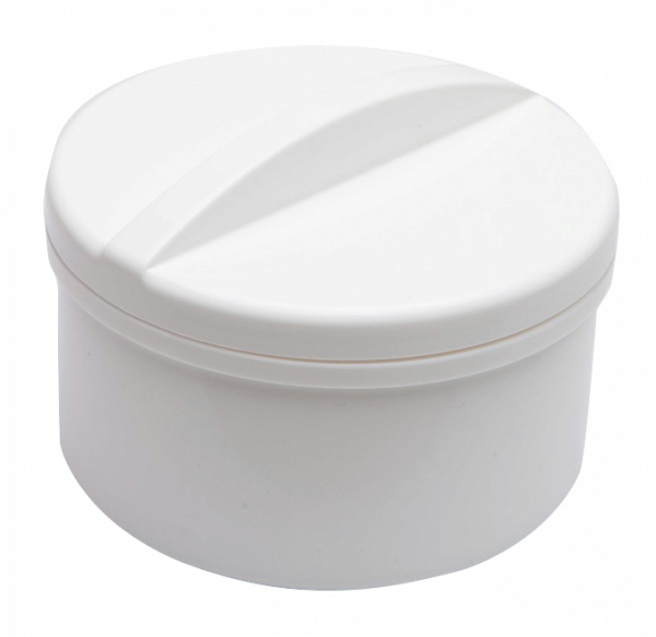 Skrzynka – pojemnik do protez z sitkiem - biała