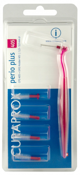 Curaprox CPS 405 perio plus – 1 op. zawiera 5 szczoteczek + 1 uchwyt UHS 451