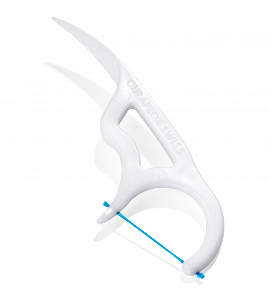 Curaprox DF 967 Flosspic Nylonowa wykałaczka z rozpięta nitką, 30 szt