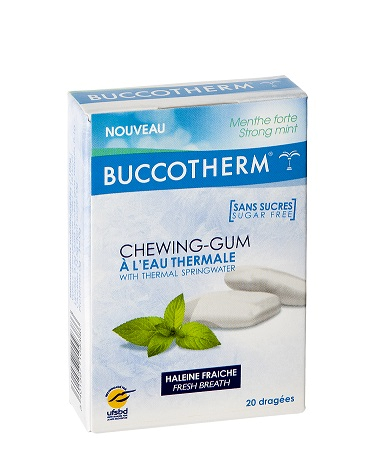 Buccotherm guma do żucia bez cukru z ksylitolem, 20 szt.