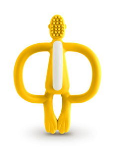 Matchstick Monkey Gryzak Masujący ze Szczoteczką, Yellow
