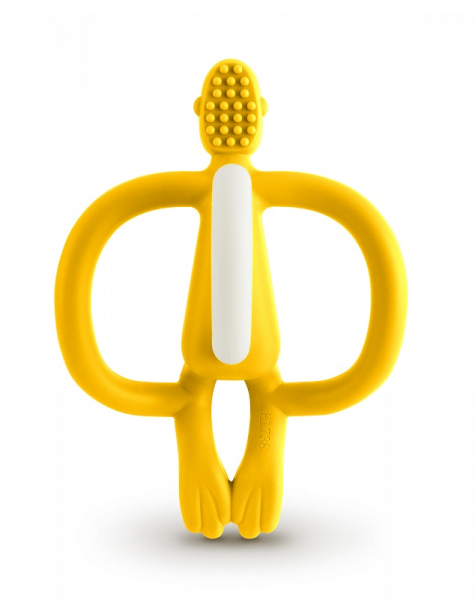Matchstick Monkey Gryzak Masujący ze Szczoteczką, Yellow