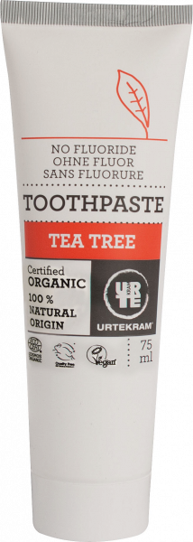 URTEKRAM Tee Tree oil BIO pasta do zębów, 75 ml