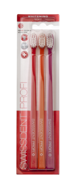 SWISSDENT WHITENING szczoteczki do zębów Soft (2+1 za darmo) - BERN
