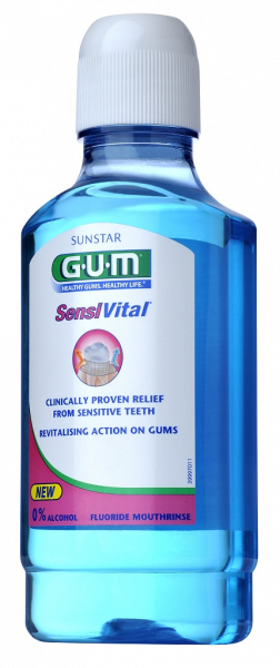 GUM SensiVital płyn do płukania jamy ustnej do wrażliwych zębów, 300 ml
