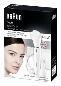 Braun Face 831 Beauty - Pierwszy depilator do twarzy ze szczoteczką do czyszczenia twarzy na świecie