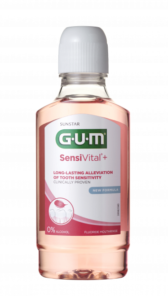 GUM SensiVital+ płyn do płukania jamy ustnej do wrażliwych zębów CPC 0,07 %, 300 ml