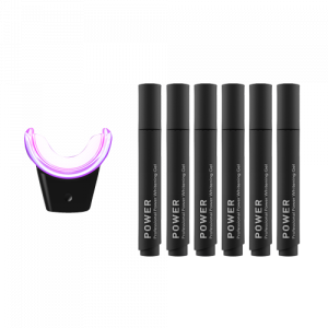 Smilepen Power Whitening Kit, zestaw do wybielania zębów z bezprzewodowym akceleratorem LED (6 x żel)