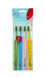 TePe Colour Compact x-soft, zestaw szczoteczek do zębów, 3+1 gratis