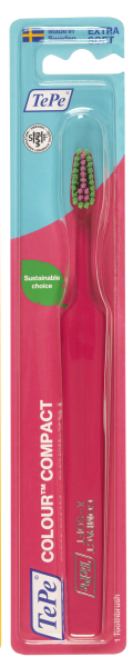 TePe Colour Compact x-soft, szczoteczka do zębów, różowa