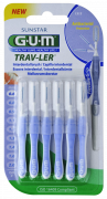 GUM TRAV-LER szczoteczka międzyzębowa z chlorheksydyną, cylindryczna, ISO 0, 0,6 mm, blister 6 szt.