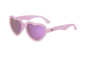 BABIATORS Polarized Hearts, Frosted Pink, lustrzane okulary przeciwsłoneczne z polaryzacją, różowy, 3-5 lat