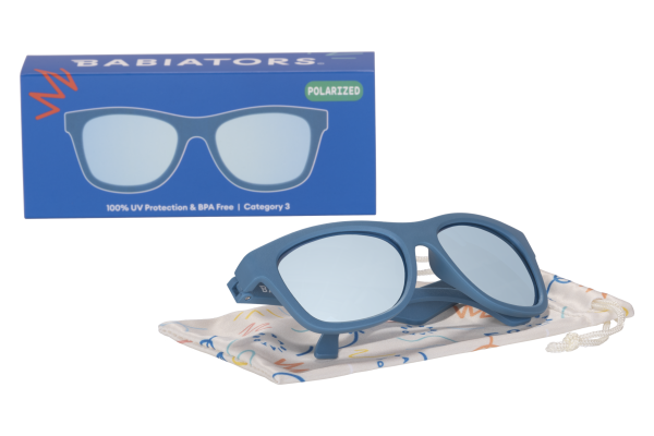 BABIATORS Polarized Navigator Midnight Blue, lustrzane okulary przeciwsłoneczne z polaryzacją, niebieske, 6+