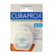 Curaprox DF 820 Floss Tape Taśma dentystyczna powleczona teflonem, 35 m