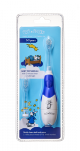 Bob i Bobek Baby soniczna szczoteczka do zębów niebieski, Night Dark Blue, 0-5 lata