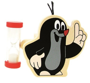 Klepsydra i stojaczek na szczoteczkę, Krecik