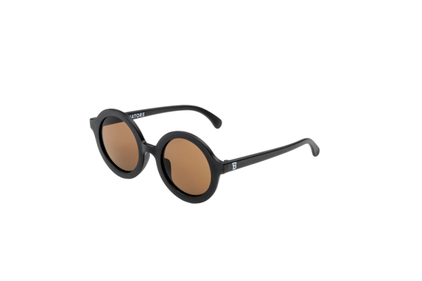 BABIATORS Original Round Jet Black, okulary przeciwsłoneczne czarne, 3-5 lat