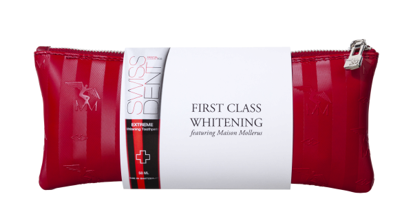 Ekskluzywny zestaw podróżny SWISSDENT – pasta SWISSDENT Extreme, 50 ml + szczoteczka SWISSDENT Profi w luksusowym futerale Maison Mollerus