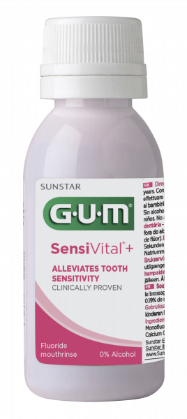 GUM SensiVital+ płyn do płukania jamy ustnej do wrażliwych zębów CPC 0,07 %, 30 ml