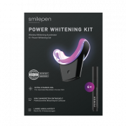 Smilepen Power Whitening Kit, zestaw do wybielania zębów z bezprzewodowym akceleratorem LED (6 x żel)