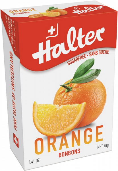 Halter Pomerańcza (Orange) cukierki, 40 g
