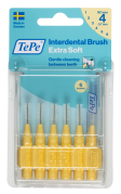 TePe Extra Soft szczoteczki międzyzębowe 0,7 mm, jasno żółte, 6 szt.