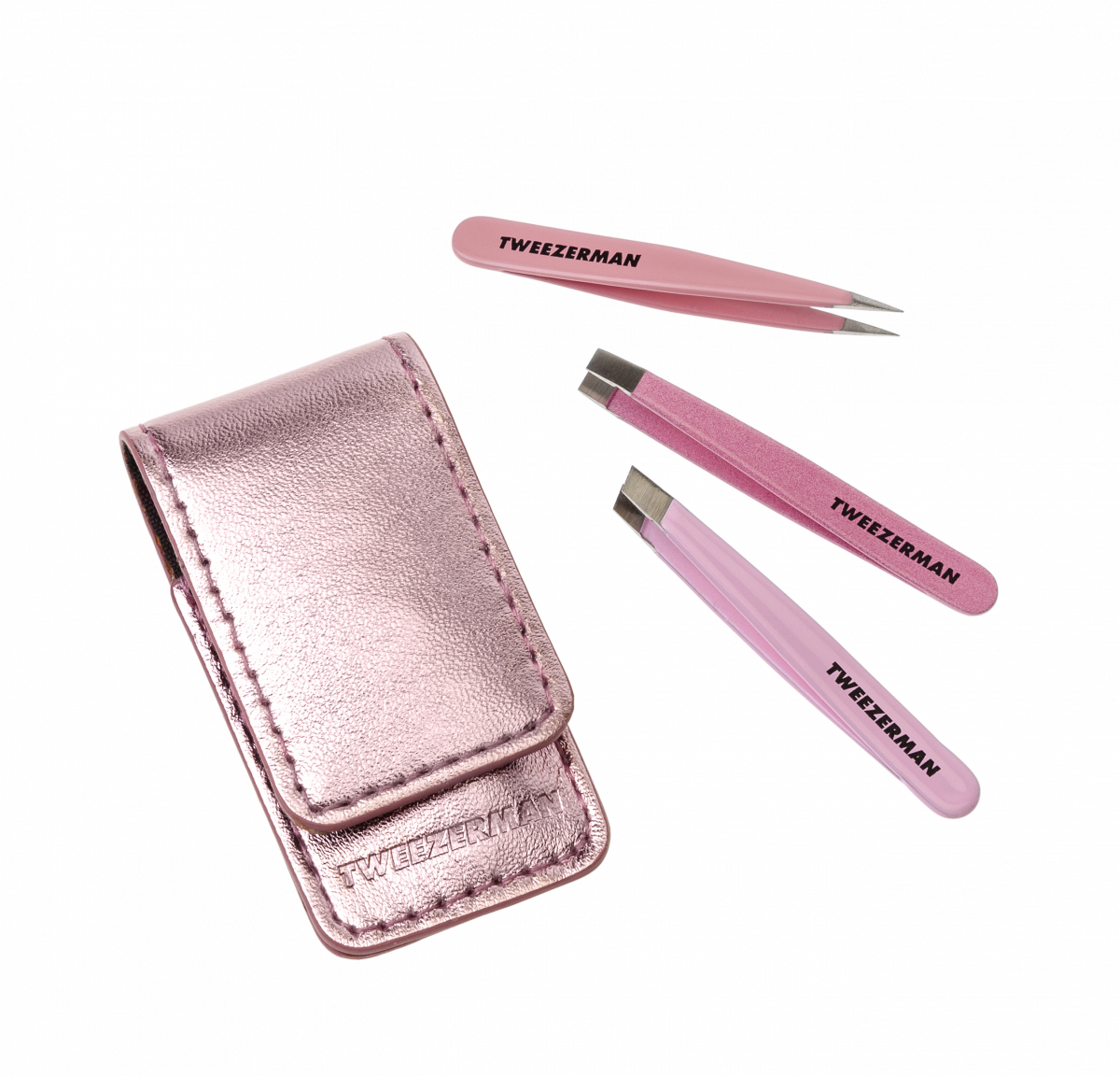 Tweezerman Zestaw 3 mini pęset w futerale