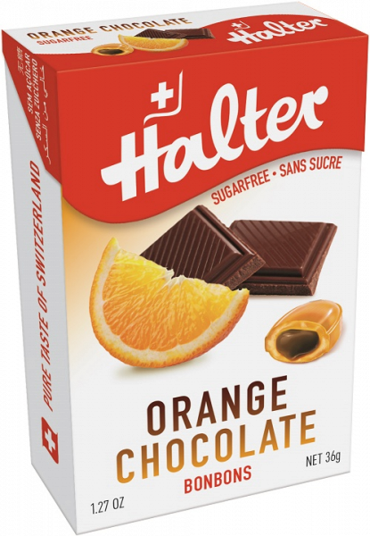 Halter Pomarańczowo - czekoladowe cukierki (Orange Chocolate), 36 g