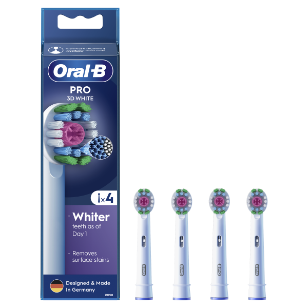 Oral-B 3D White EB 18-4, głowice zastępcze, 4 szt.