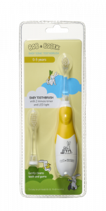 Bob i Bobek Baby soniczna szczoteczka do zębów żółty, 0-5 lata