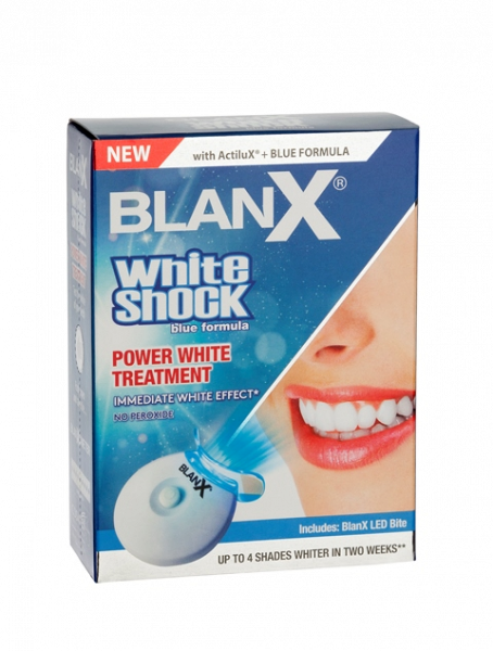 BLANX White Shock POWER WHITE - System wybielający aktywowany światłem z lampą LED 50ml 