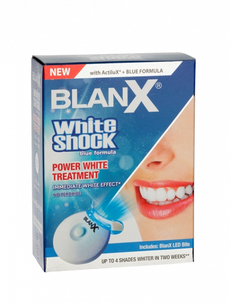 BLANX White Shock POWER WHITE - System wybielający aktywowany światłem z lampą LED 50ml