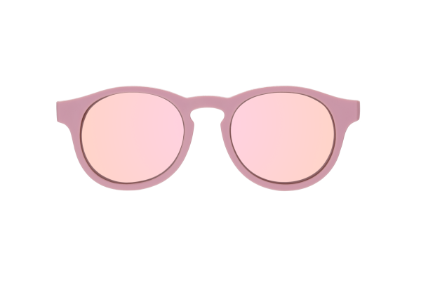 BABIATORS Polarized Keyhole Pretty in Pink, lustrzane okulary przeciwsłoneczne z polaryzacją, różowe, 3-5 lat