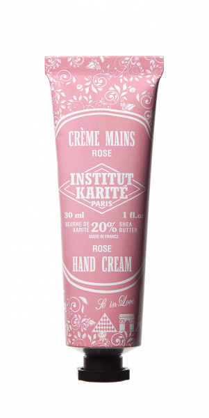 Institut Karite Rose Hand Cream krem do rąk w tubce różany, 30 ml