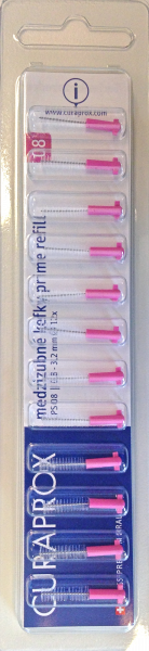 Curaprox CPS 08 Prime refill: 12 szt. szczoteczek CPS 08 różowe w opakowaniu