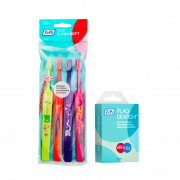 TePe Kids x-soft, 3+1 gratis + TePe PlaySearch tabletki, 10 szt.