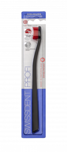 SWISSDENT COLOURS średnio-miękkie, Black&Red (czarno - czerwona)