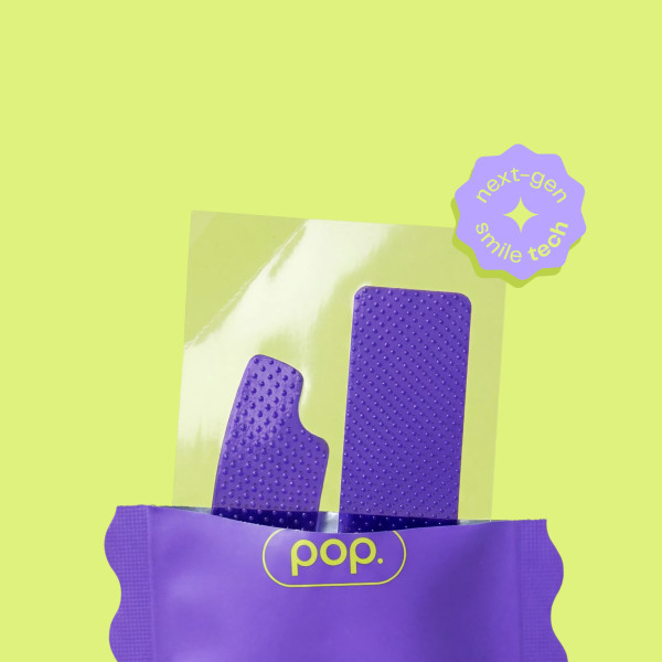 Pop Purple Whitening Strips, paski wybielające neutralizujące żółty odcień, 10 szt.