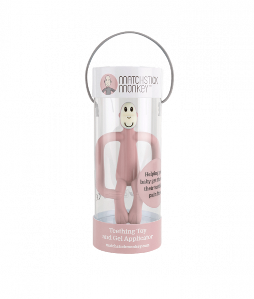 Matchstick Monkey gryzak niebieski, róźowy