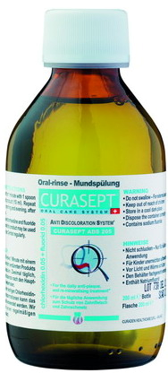 Curaprox Curasept ADS 205 płyn 0,05% zawartością CHX z dodatkiem fluoru, 200 ml