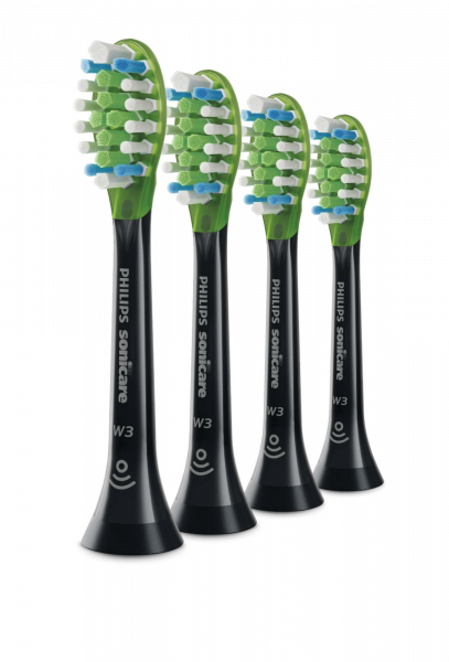 Philips Sonicare W3 Premium White Black HX9064/33, wymienne główki, 4 szt.
