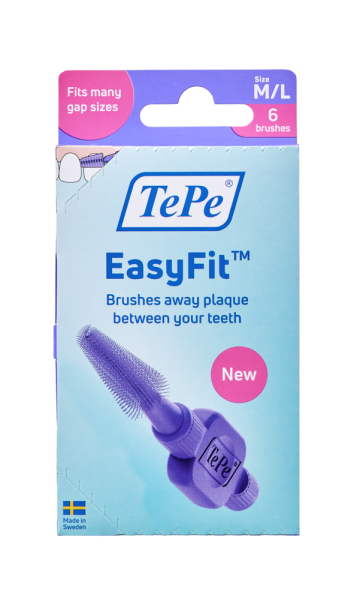 TePe MK EasyFit M/L, fioletowe, 6 szt., etui