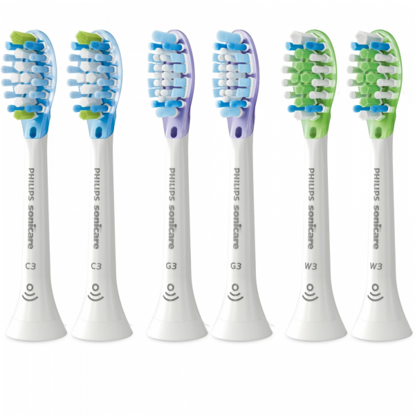Philips Sonicare C3 Premium Plaque Control HX9076/07, końcówki do szczoteczki elektrycznej - mix, 6 szt.