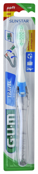 GUM Travel podróżna szczoteczka do zębów z chlorheksydyną