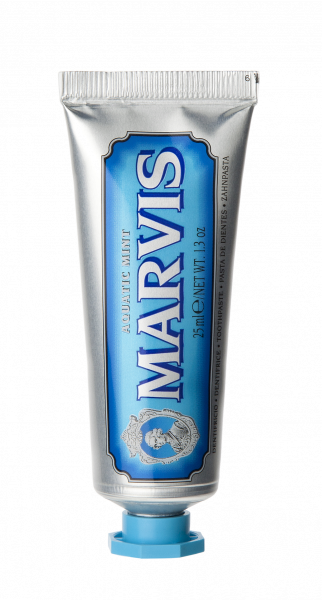 MARVIS Aquatic Mint pasta do zębów z fluorem, mięta, opakowanie podróżne, 25 ml