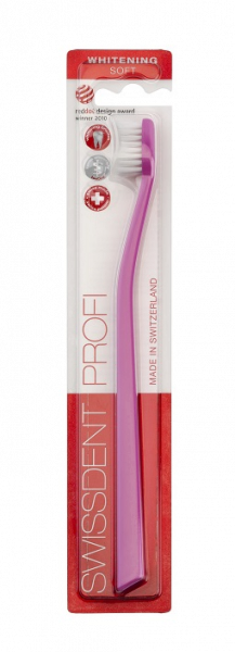SWISSDENT WHITENING szczoteczka do zębów różowa, soft