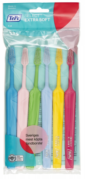 TePe Select x-soft, zestaw szczoteczek do zębów, 4+2 gratis