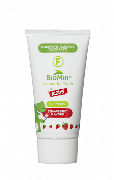 BioMin F żelowa pasta do zębów dla dzieci , truskawkowa 37,5 ml
