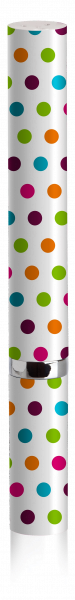 Violife Slim Sonic soniczna szczoteczka na baterie, kolorowe kropki – CONFETTI