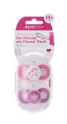 Dentistar Day & Night Soother, smoczek na dzień i na noc, od 14 miesięcy, różowy